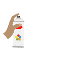 Rainbow Color Sticker by Krylon Brand