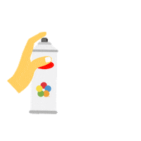 Rainbow Color Sticker by Krylon Brand