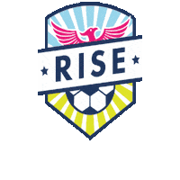 risesoccerclub together we rise rise soccer club rise sc always rise Sticker