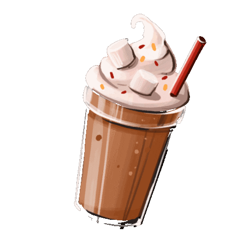 Cup Of Coffee Christmas Sticker