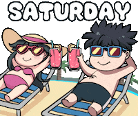 Its Saturday Weekend Sticker by Jin