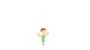 Cartoon Flying Sticker by Pablo