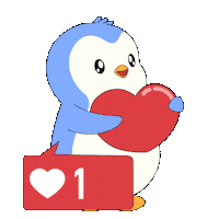 Heart Love Sticker by Pudgy Penguins