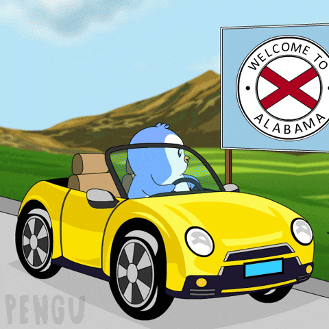 Travel Driving GIF by Pudgy Penguins
