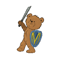 Bear Cub Fighting Sticker