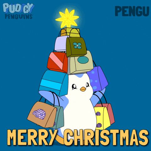 Merry Christmas GIF by Pudgy Penguins