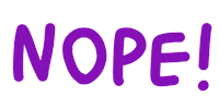 Nope Sticker by Jeff McCann