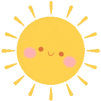 MarieMargo happy summer kawaii sun Sticker