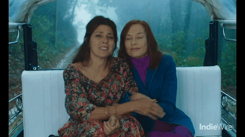giphyupload frankie marisa tomei isabelle huppert indiewire GIF