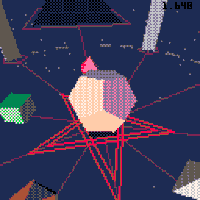 chiptune 3d pattern pico8 dithering GIF