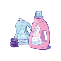 OniPress laundry sheets detergent laundry day Sticker