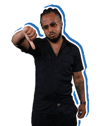 Izi News Thumbs Down Sticker by Tarmac