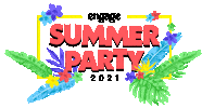 Party Summer Sticker by Engage Interactive