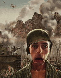 Shocked War GIF by Braken