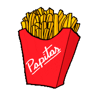 Papas Fritas Food Sticker by RainToMe