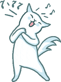 mammamiu happy music cat kawaii Sticker