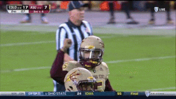 Asu Football Forks Up GIF by Sun Devils