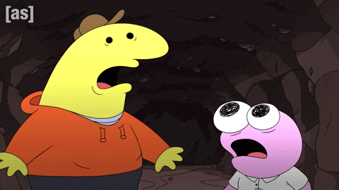 Scared Look Around GIF by Adult Swim