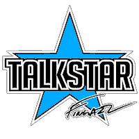 talkstar star funk roger instrument Sticker