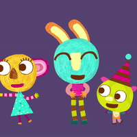 olobobtop happy fun animation dancing GIF