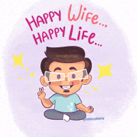 Happy Wife GIF by Doodlernie
