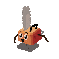 Cartoon Orange Sticker