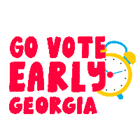 Georgia Vote Early Sticker by #GoVote
