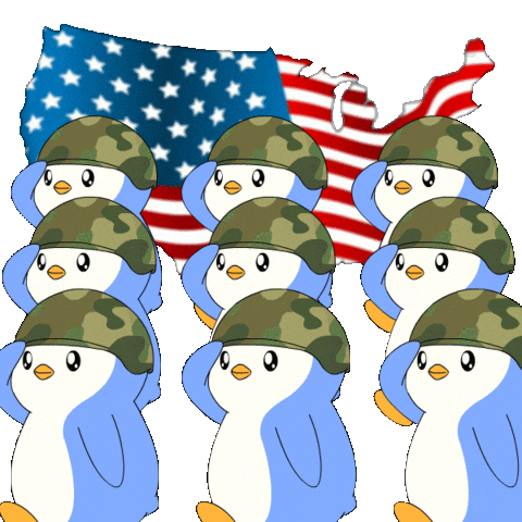 Team Marching Sticker by Pudgy Penguins