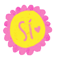Lettering Yes Sticker
