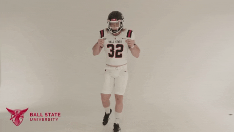 Lets Go Football GIF by Ball State University