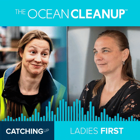 theoceancleanup giphygifmaker the ocean cleanup the ocean cleanup podcast catching up podcast GIF