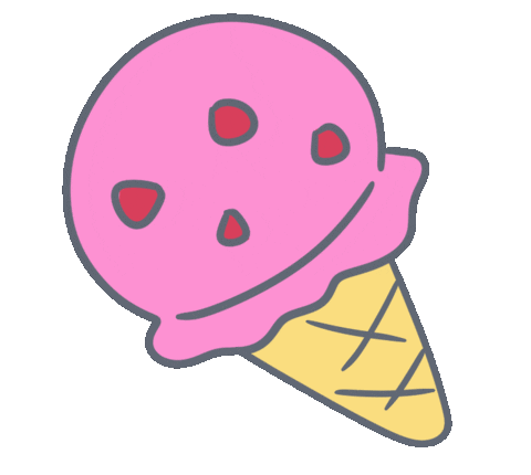Eat Ice Cream Sticker by Snooze Kittens