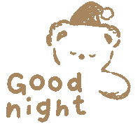 Bear 寝る Sticker