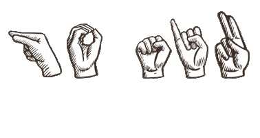 American Sign Language Asl Sticker by SIU Student Center