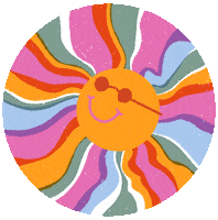 Rainbow Sun Sticker by Starbucks