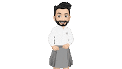 Turn Around Sticker by Javier Moreno Perruquers