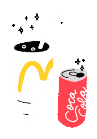 babylumpiagifs drink sparkle pop cocacola Sticker