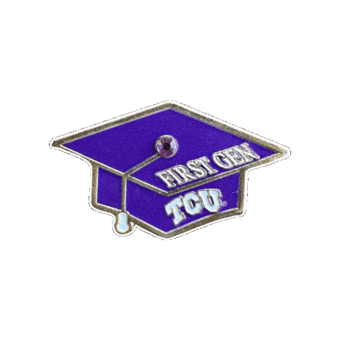 pinnedpins giphygifmaker purple university texas Sticker