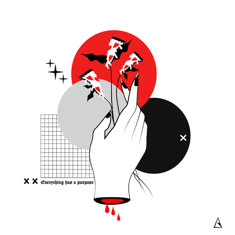 #pizza #vaporwave #dope #blood #bleeding #flower GIF