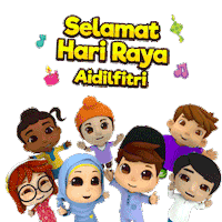 Eid eid mubarak Sticker by Omar & Hana - Islamic Songs for Kids