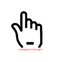FantasyLifeApp football congrats props pointing up Sticker