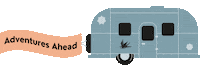Road Trip Fun Sticker by Techno Bird
