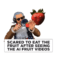 Eating Fruit Sticker