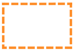 Orange Border Sticker