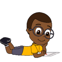 Kids Writing Sticker by Os Oliveirinhas