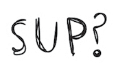 Whats Up Hello Sticker