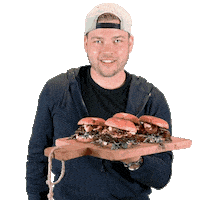 Hungry Burger Sticker by Alpenhain