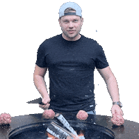 dergrilltyp bbq grillen jannik dergrilltyp Sticker