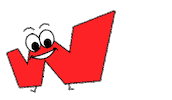W Sticker by Webtraders