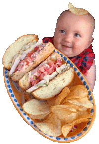 potato chip baby Sticker by foodbabyny